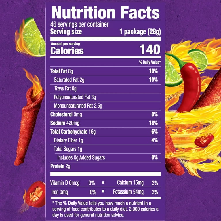 Takis Nutrition Label: What’s Really in Your Favorite Crunch