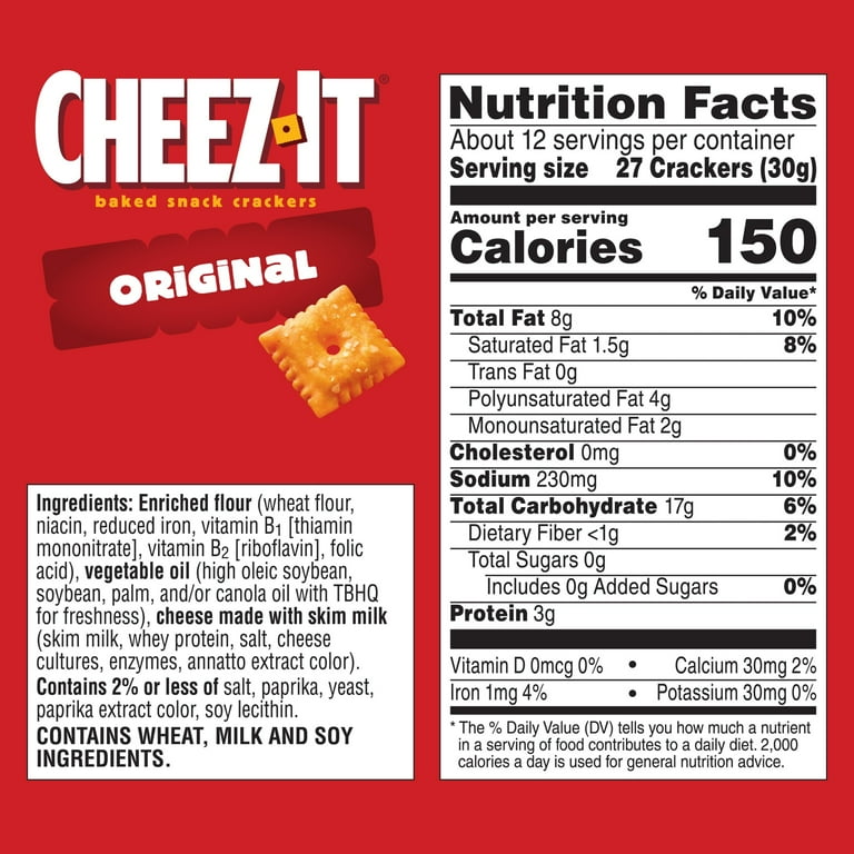 Discovering Cheez Its Nutrition Label: What You Really Need