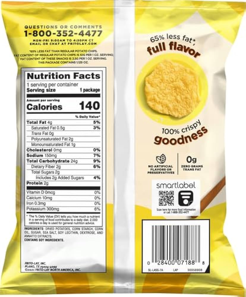Decoding the Lays Potato Chips Nutrition Label: What You Really Need